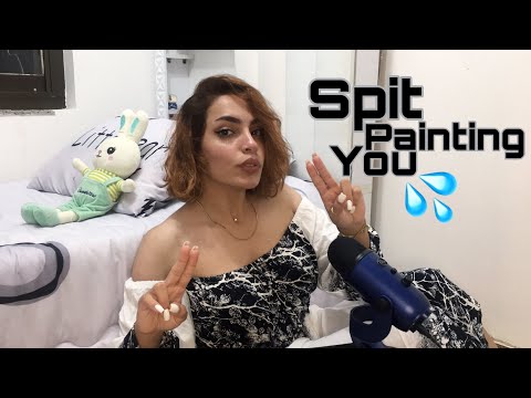 ASMR Spit Painting You (licking & mouth sounds)🤤💦 (membership’s link in the description 👇🏽)