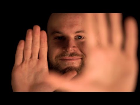 ASMR - Fast aggressive hand movements w/ some soft spoken words
