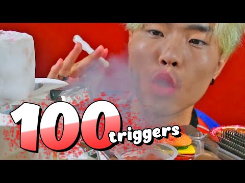 [팅글] 100 Triggers in 1 MINUTE ASMR