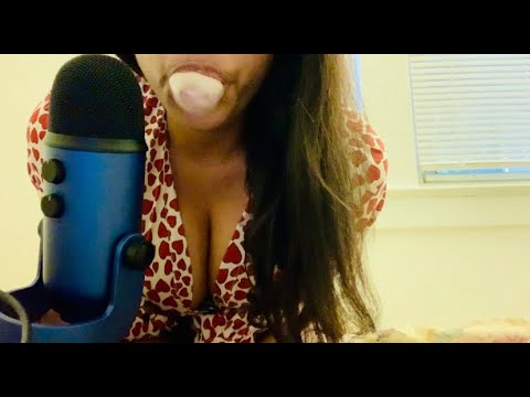 ASMR- Double Bubble Trouble. Gum Chewing and Bubble Sounds