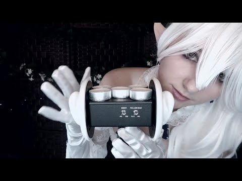Boosette ASMRs you 👻 ear rubbing, tapping, scratching, and candle lighting🔥