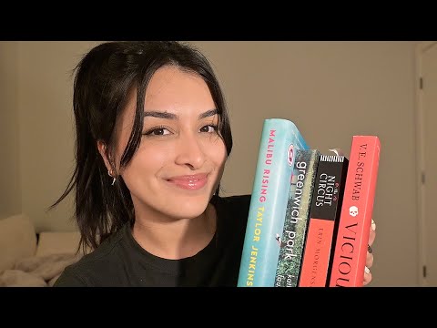 ASMR | Book Haul (page turning, tapping, reading, tracing, whispers)