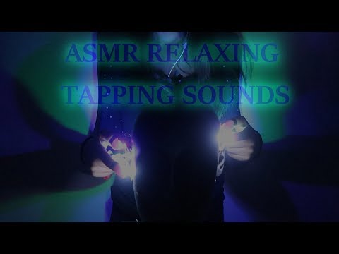 ASMR HYPNOTIZING GLOWY TAPPINGS AND HAND MOVEMENTS - HELPING YOU FALL ASLEEP