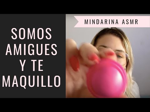 ASMR en español /Argentina/ Somos amigues y te maquillo 💄👀