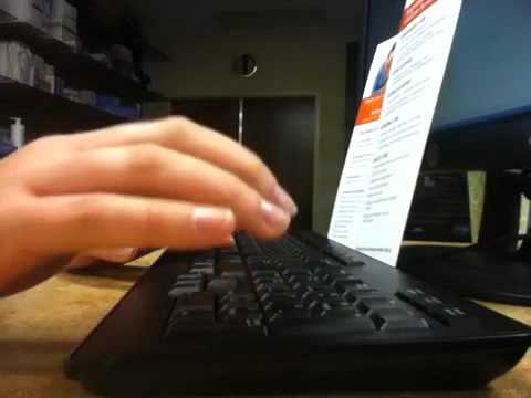 Sounds video: typing while commenting and chewing gum.