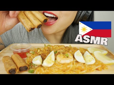 ASMR SEAFOOD PALABOK + LUMPIA *FILIPINO FOOD (EATING SOUNDS) NO TALKING | SAS-ASMR