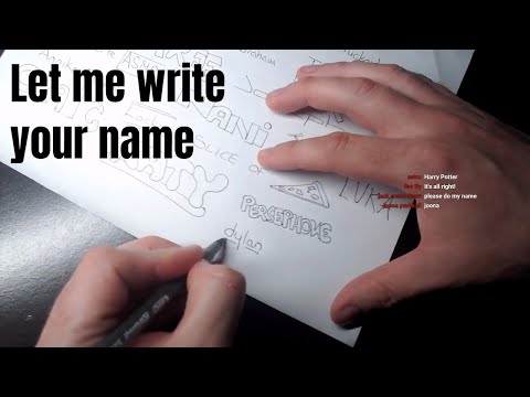 ASMR Writing your name. 🏴󠁧󠁢󠁳󠁣󠁴󠁿