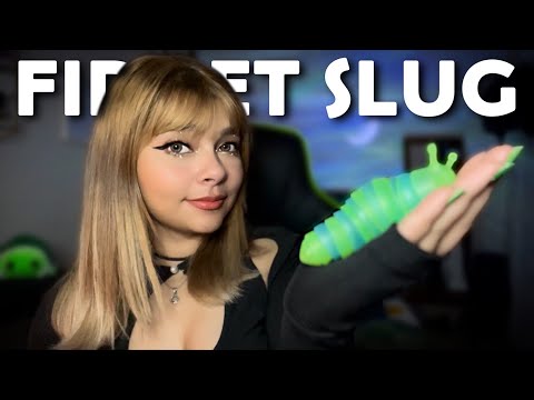 ASMR l Fidget Slug for your Tingles 😴🐛 (Fidget Toy, Plastic Sounds, No Music)