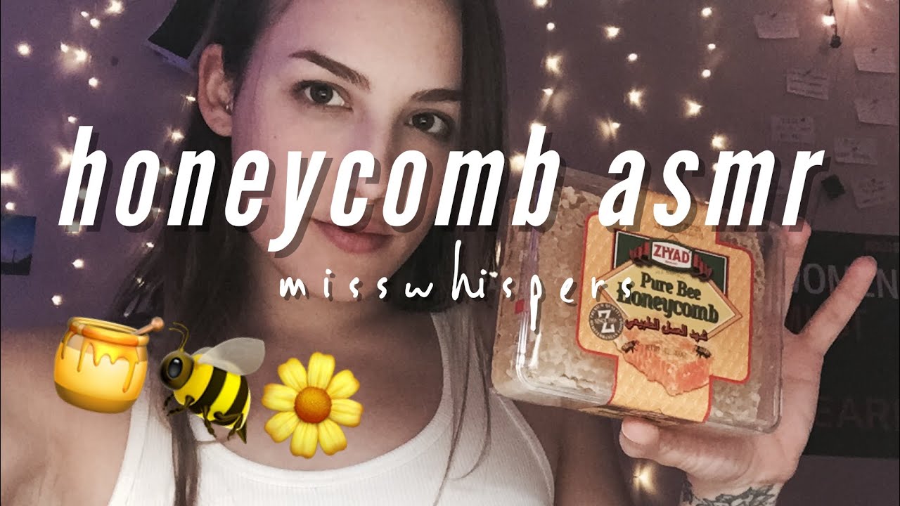 Honeycomb eating // ASMR *VERY STICKY MOUTH SOUNDS*