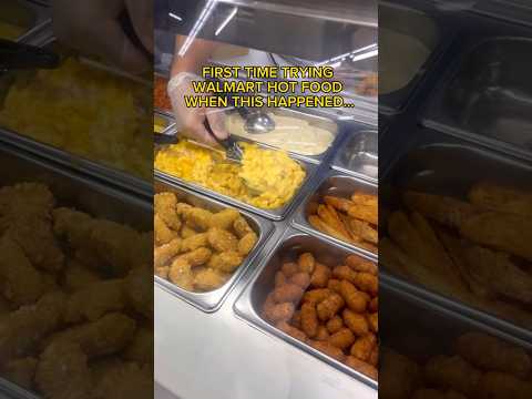 FIRST TIME TRYING WALMART HOT FOOD WHEN THIS HAPPENED... #shorts #viral #mukbang