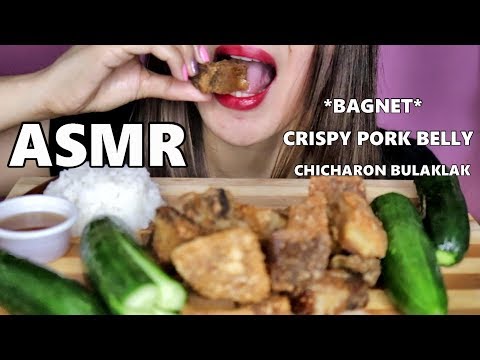 ASMR Crispy Pork Belly | Bagnet | Chicharon Bulaklak Eating