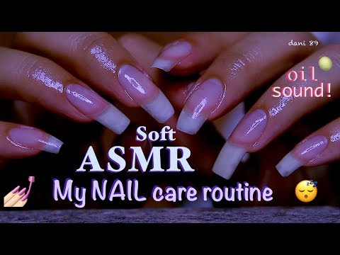 🌙 GoodNight! 😴 NAIL-MASSAGE with OIL 🤩 🎧 Calming and Relaxing ASMR ⭐️