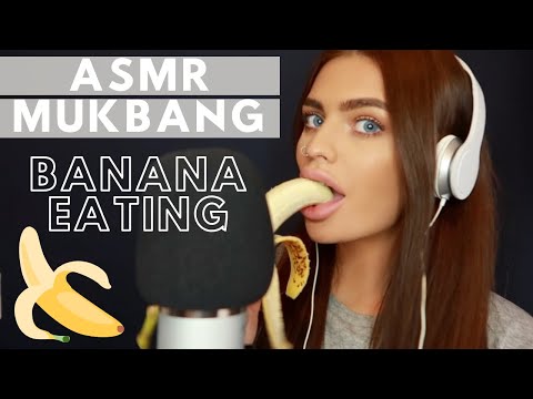 ASMR - Eating A Banana🎙🍌 - Intense, Soft Squishy Mukbang