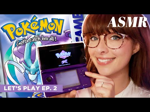 ASMR 💠 Pokemon Crystal 💠 Whispered RPG Adventure in Jhoto! ✧EP.2✧ Button Clicks & Tapping