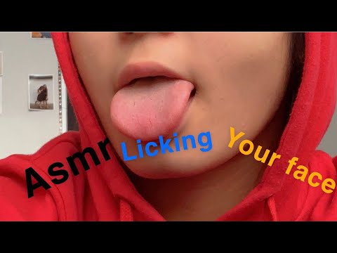 #asmr |Asmr mouth sounds & licking your face| 💕👅 for one minute
