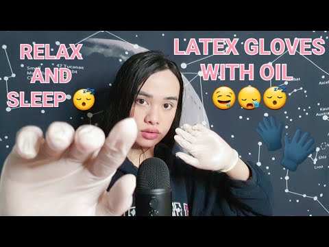 ASMR Latex Gloves With Oil 🧤🤤😴