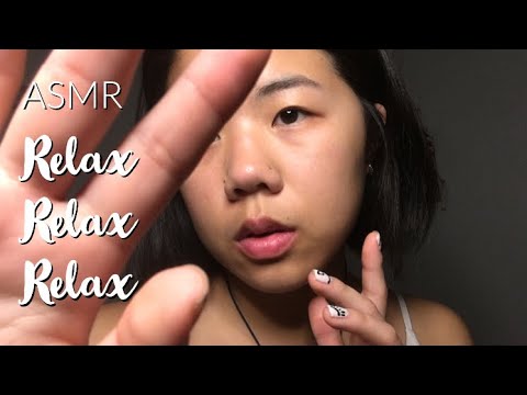ASMR | REPEATING "RELAX" with HANDMOVEMENT💋(Super Tingly Whispers~)
