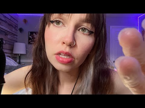 ASMR | CHAOTIC cranial nerve exam 🩺🎙️(up-close, personal attention, rude rp, + more)