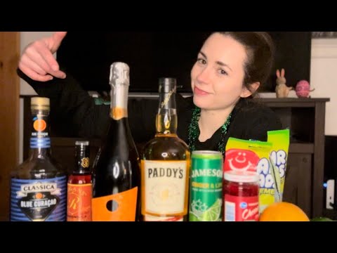 ASMR • Whiskey Tasting & Drink Making 🍀 (St. Patrick’s Day Special)