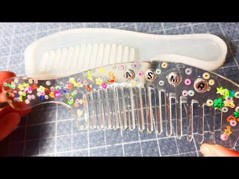 ASMR Making a Resin Comb (Whispered)