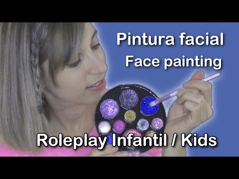 ASMR en español . Roleplay Pintura facial . Infantil . Face painting . Susurros . Binaural
