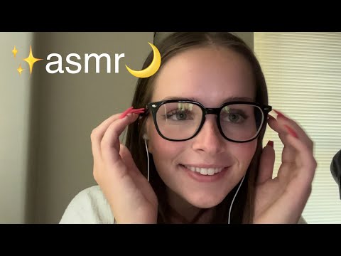 asmr🙌🌙 hand movements🤲, skin tracing😶, fabric sounds, mouth sounds👄