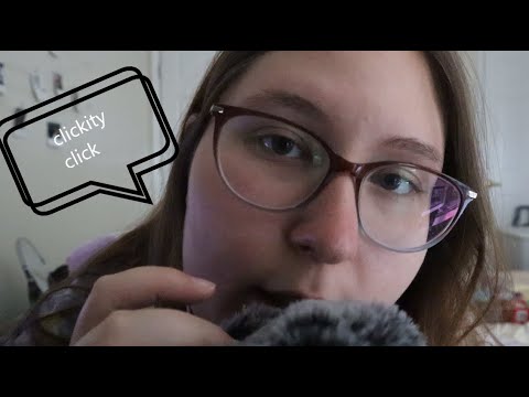ASMR | Repeating the Phrase Clickity Click | Close Whispering to the Mic | Requested Video