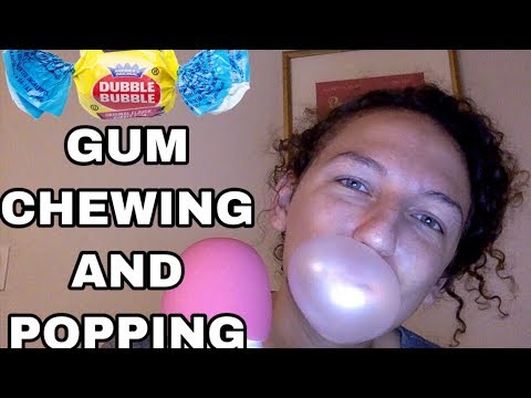 ASMR ~ PURE GUM CHEWING AND POPPING FOR 20 MINUTES!