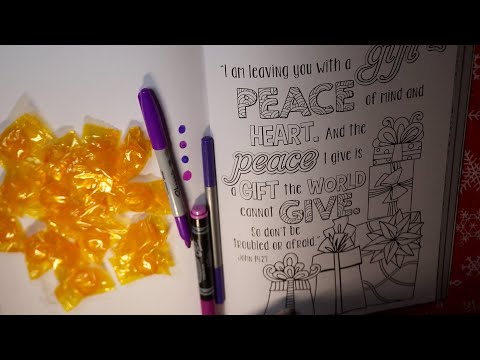 Gift, Peace of Mind & Heart Adult Coloring ASMR Butterscotch Eating Sounds