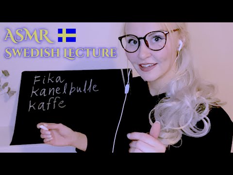 Swedish Language Lesson 📚 Soft Spoken ASMR Teacher roleplay