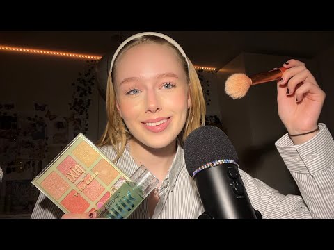 ASMR chit chat makeup routine | updated makeup, tapping and talking