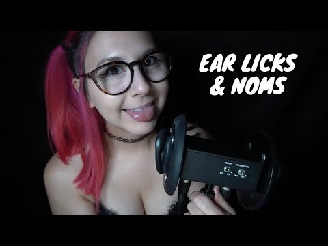 ASMR Ear Licks + Ear Eating + Kisses