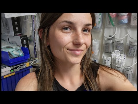 ASMR at my hospital ♡ Crinkling, crunching, a soft-spoken voice, and cute baby Items ♡