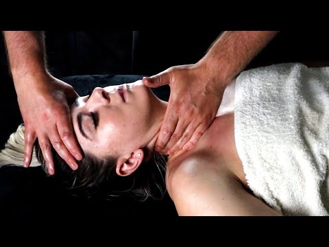 [ASMR] Neck & Chest Massage Releasing Neck PAIN [No Talking][No Music]