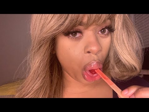 Asmr Popsicle Suck and Eating