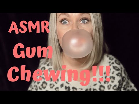 ASMR Gum Chewing Ramble & Going Through Empties
