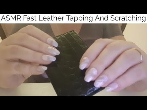 ASMR Fast Leather Tapping And Scratching-No Talking