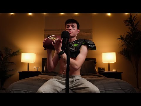 Football tapping & mouth sounds ASMR