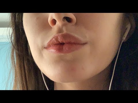 ASMR Kisses for sleep 💋💋 w mouth sounds and mic nibbling👄💦