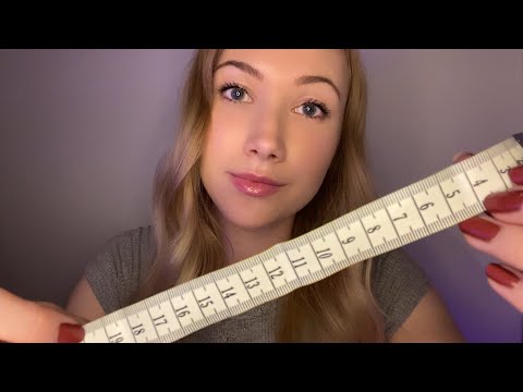 ASMR Measuring You (Writing, Inaudible Whispers & Personal Attention)