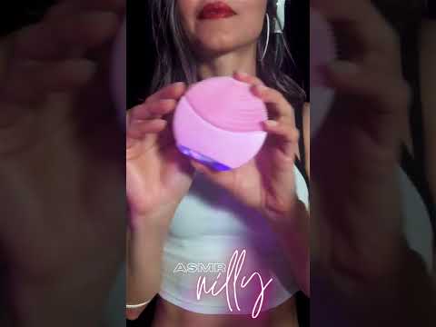 Facial Cleansing Device Vibrations | Electric Massager ASMR #shorts