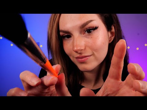 ASMR Tracing Your Face & Whispering to You | Personal Attention, Whisper Ramble, Up Close