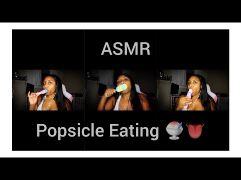 [ASMR] Popsicle Eating 3X ! 🍧