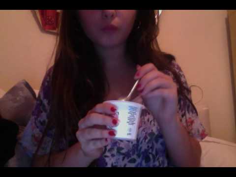 ASMR YUMMY YOGHURT EATING VIDEO AND MOUTH SOUNDS