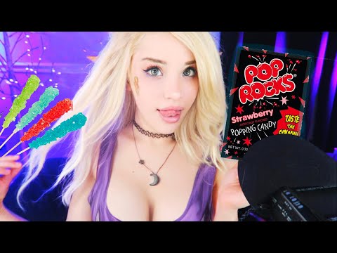 ASMR | Fast and aggressive POPROCKS & Rock Candy