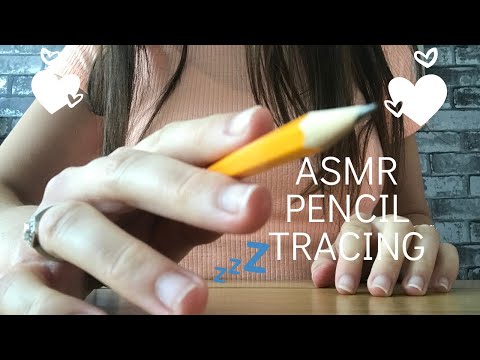 ASMR PENCIL TRACING | INVISIBLE TAPPING | VISUAL TRIGGERS zZz