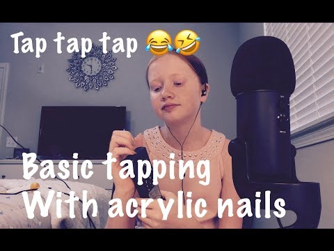 ASMR ~ Basic Tapping With Acrylic Nails