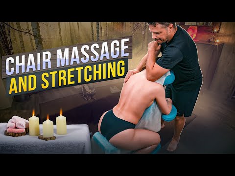 NECK CRACKING AND DEEP TISSUE CHAIR MASSAGE  - BACK AND NECK CHIROPRACTIC ADJUSTMENTS