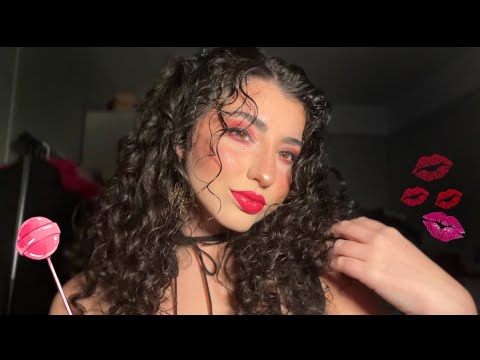 The Most Gorgeous Girl In The World Gives You Tingles ✨ ASMR Mouth Sounds/Lolli & Personal Attention