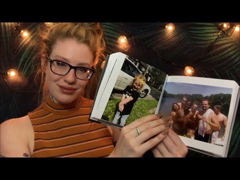 ASMR | Going through spring & summer memories ~ softest whispers, page turning & book tapping
